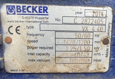 BECKER PUMPS VX 4.40