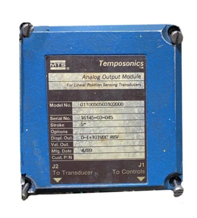 MTS SYSTEMS CO 0110050503102000