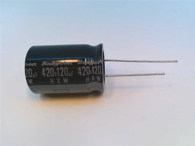 RUBYCON 420HXW120MEFR18X25