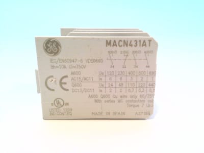 GENERAL ELECTRIC MACN431AT