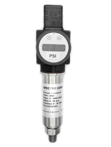 SPECTRE SENSORS INC 3000-B-(0-50000PSI)-2-D-04-EC2-OP5