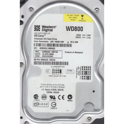 WESTERN DIGITAL WD800JB-00ETA0