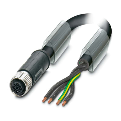 PHOENIX CONTACT SAC-4P- 2,0-PUR/M12FSS PE