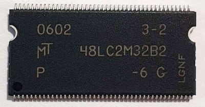 MICRON TECHNOLOGY INC MT48LC2M32B2TG-6