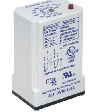 MOTOR PROTECTION ELEC. INC 001-DVM-1212G5
