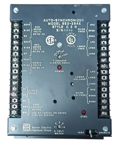 BASLER ELECTRIC BE3-25AX