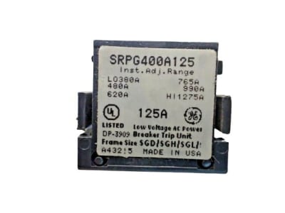 GENERAL ELECTRIC SRPG400A125
