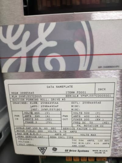 GENERAL ELECTRIC 3VWPJ557CD005