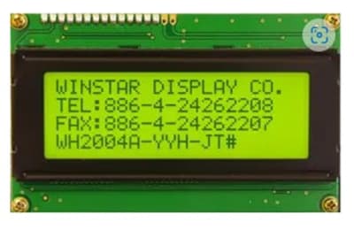 WINSTAR DISPLAY WH2004A-YYH-JT