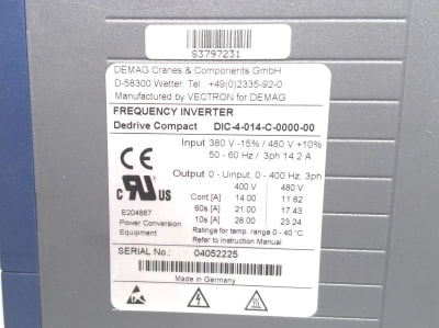 DEMAG DIC-4-014-C-0000-00