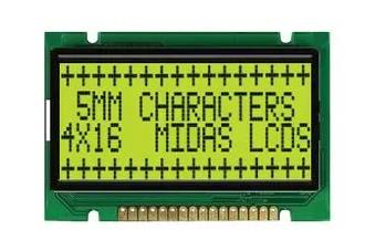 MIDAS DISPLAYS MC41605B6W-SPTLY-V2