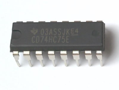 TEXAS INSTRUMENTS SEMI CD74HC75E