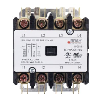 BRAH ELECTRIC BDP4P25A240V