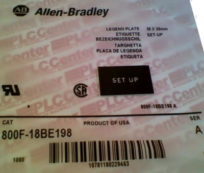 ALLEN BRADLEY 800F-18BE198