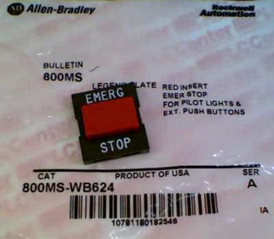 ALLEN BRADLEY 800MS-WB624